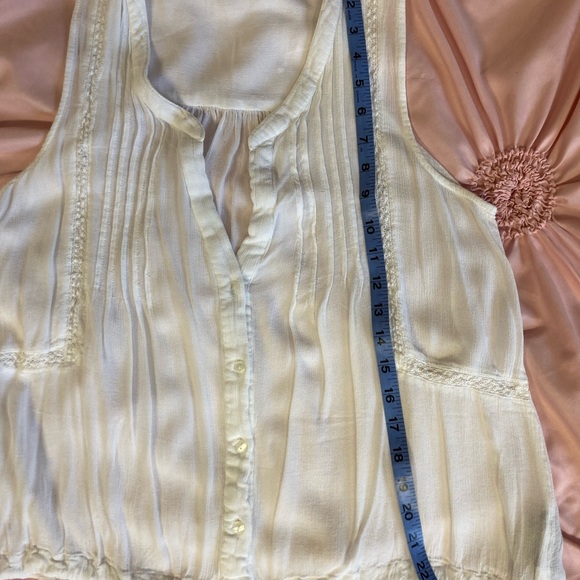Sanctuary /Anthropology sheer tie bottom tank - Picture 5 of 16